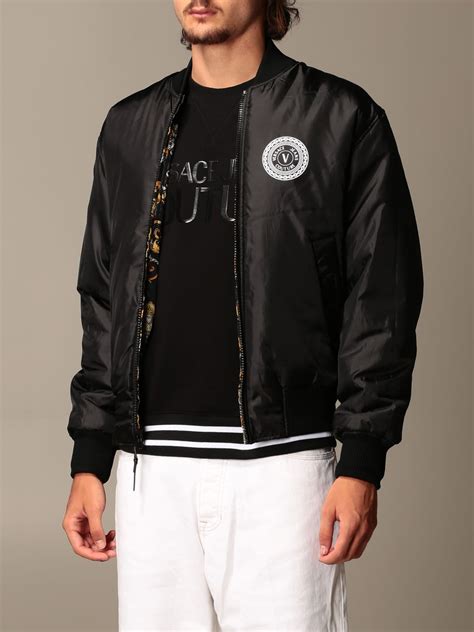 jacket versace mens|versace jeans couture jacket men's.